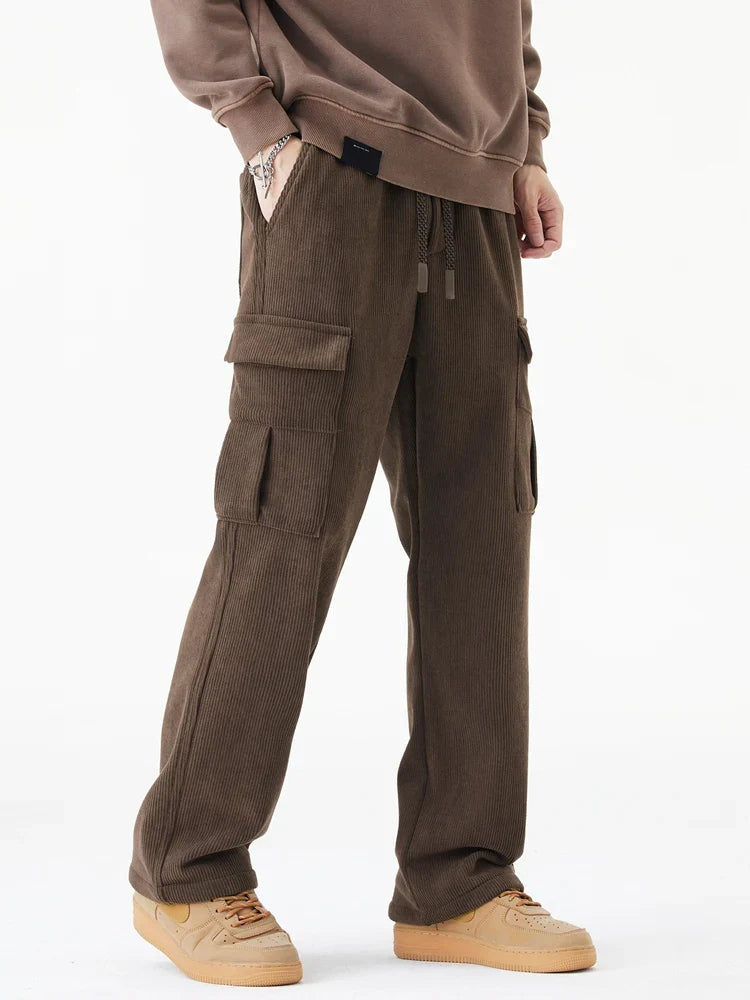Dominic Corduroy Fleece Lined Trousers