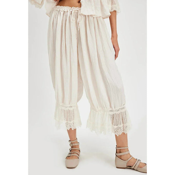 Mia Lace Trim Trousers