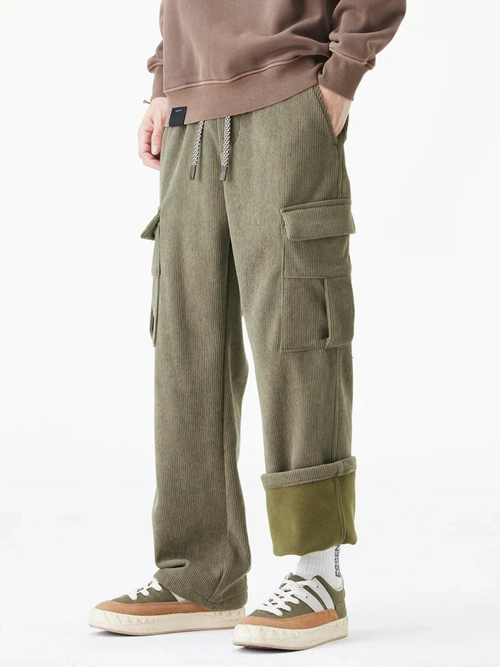 Dominic Corduroy Fleece Lined Trousers