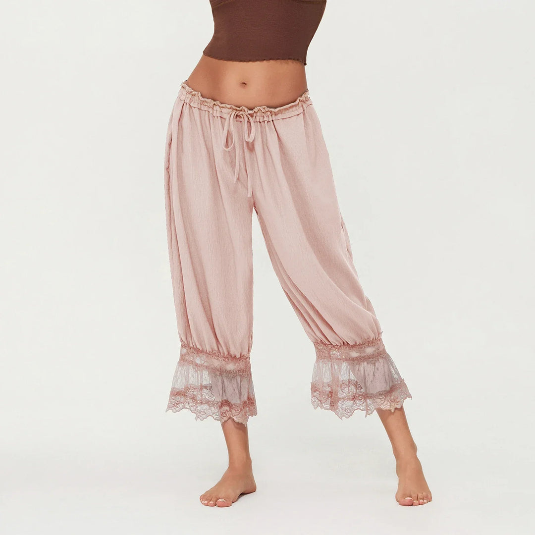 Mia Lace Trim Trousers