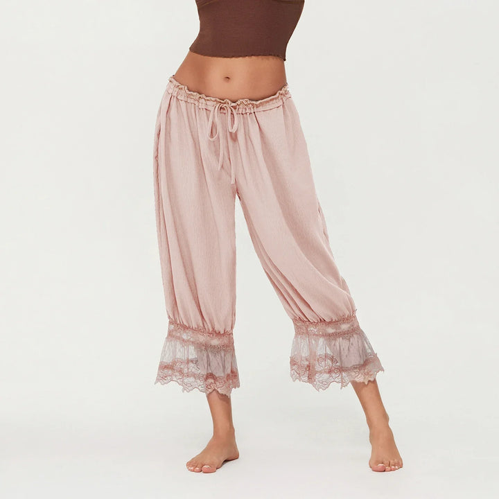 Mia Lace Trim Trousers