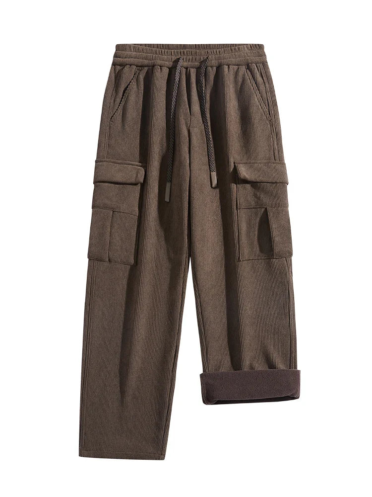 Dominic Corduroy Fleece Lined Trousers