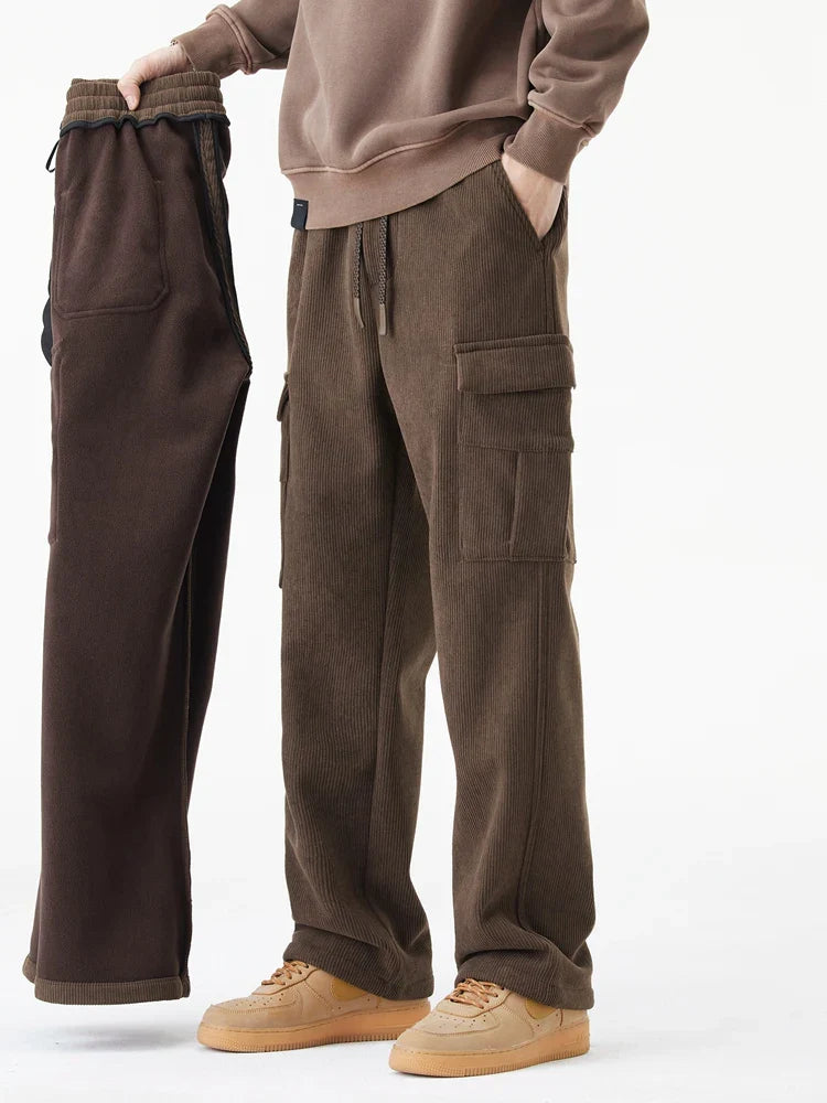 Dominic Corduroy Fleece Lined Trousers