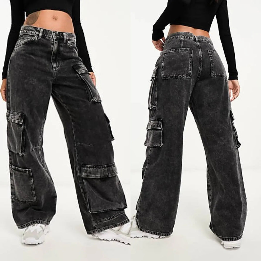 Ella Cargo Denim Jeans