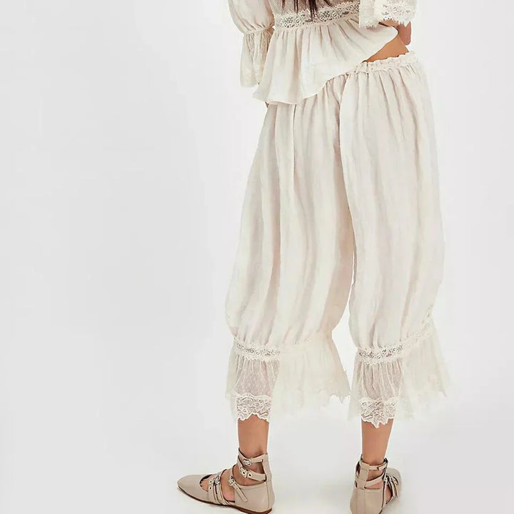 Mia Lace Trim Trousers