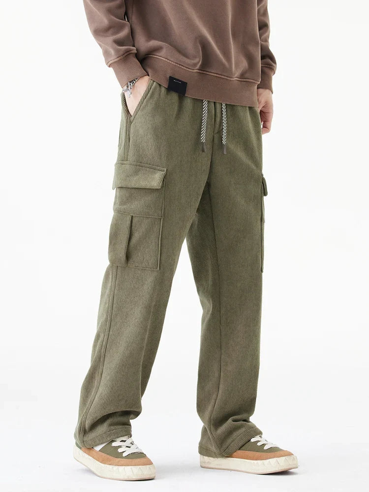 Dominic Corduroy Fleece Lined Trousers