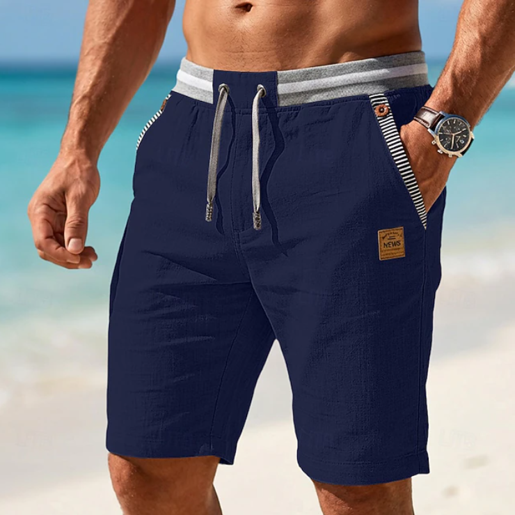 Jeffrey Men’s Lightweight Linen Summer Shorts