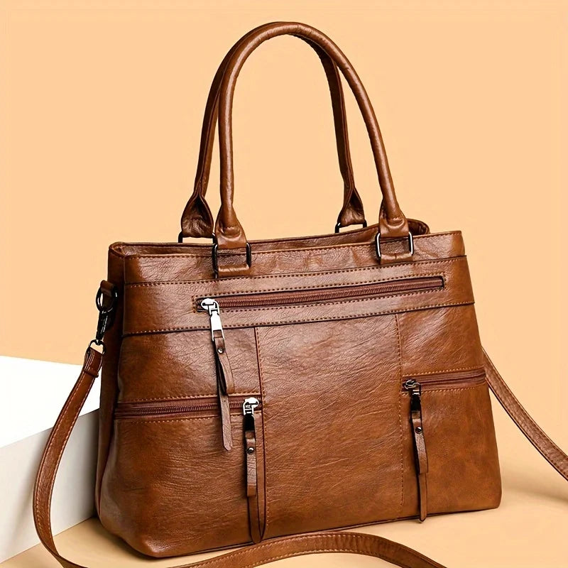 Stacey Leather Tote Bag