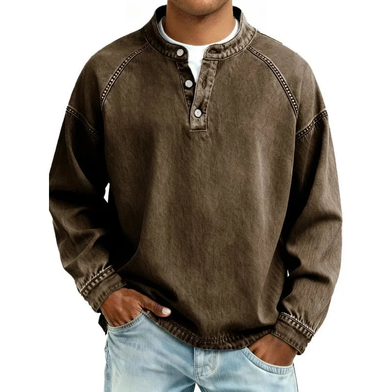 Monty Vintage Henley Shirt