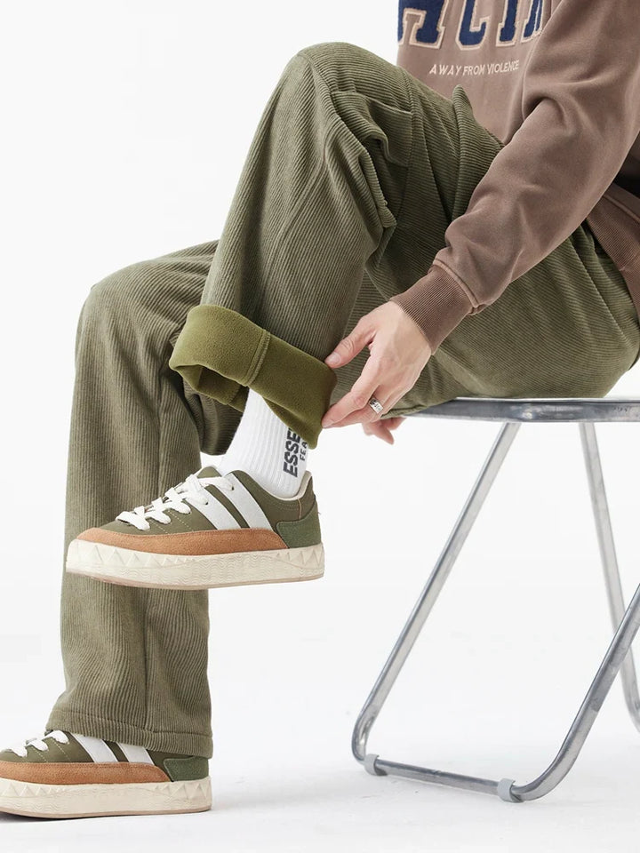 Dominic Corduroy Fleece Lined Trousers