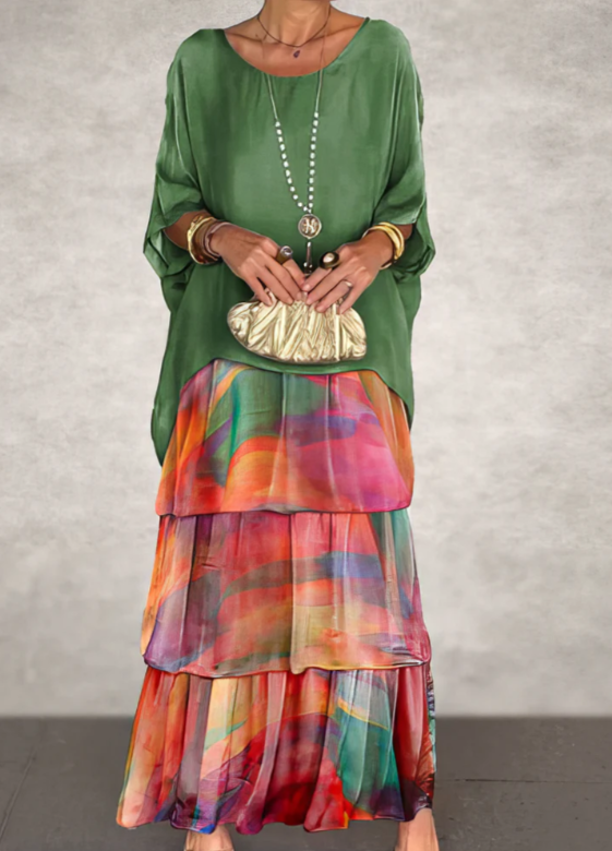 Rosie Elegant and Flowing Maxi Dress