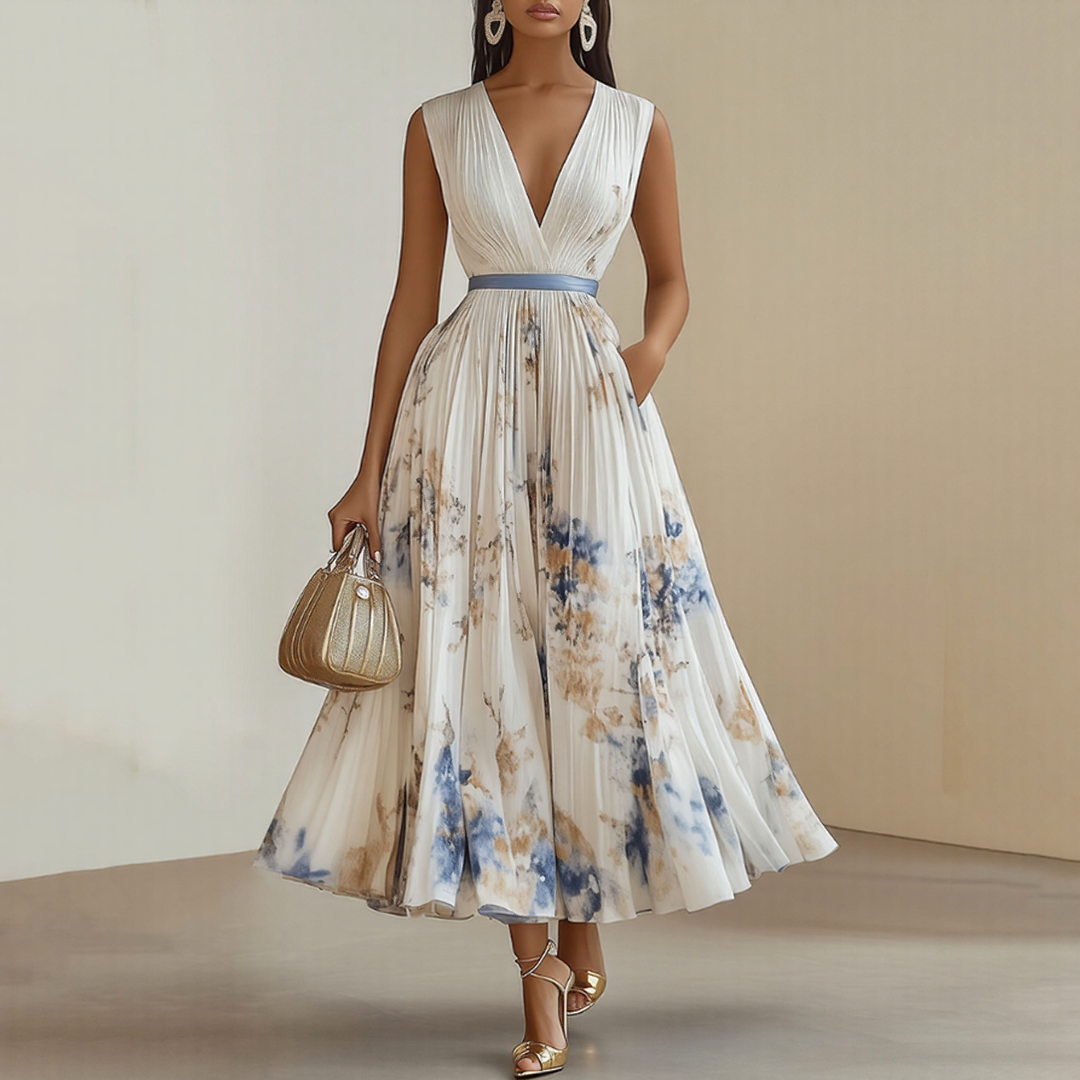 Violet Floral Maxi Dress