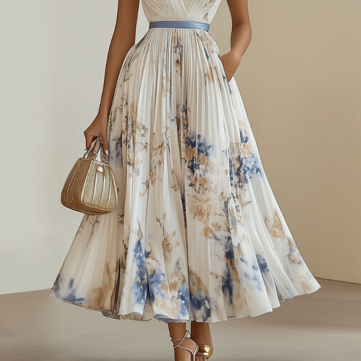 Violet Floral Maxi Dress