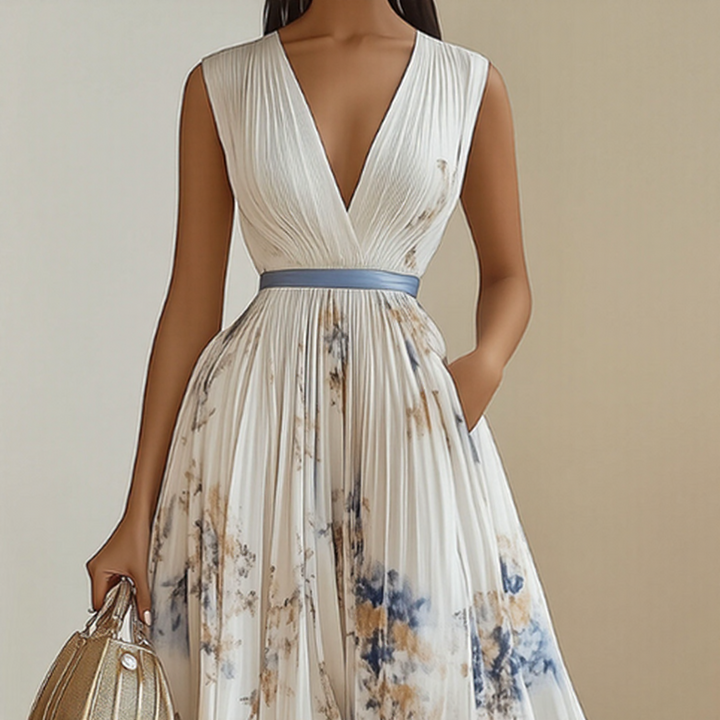 Violet Floral Maxi Dress