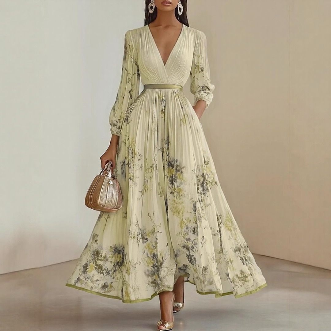 Violet Floral Maxi Dress