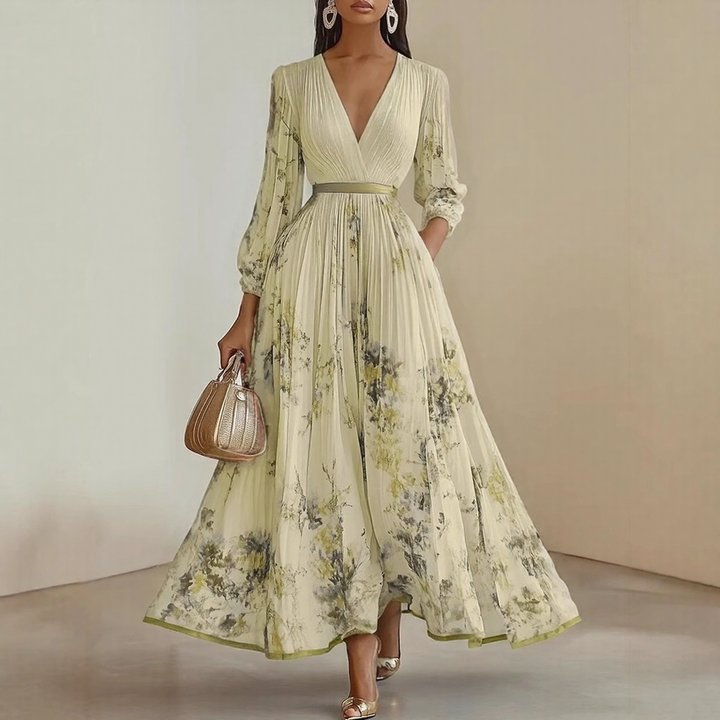 Violet Floral Maxi Dress