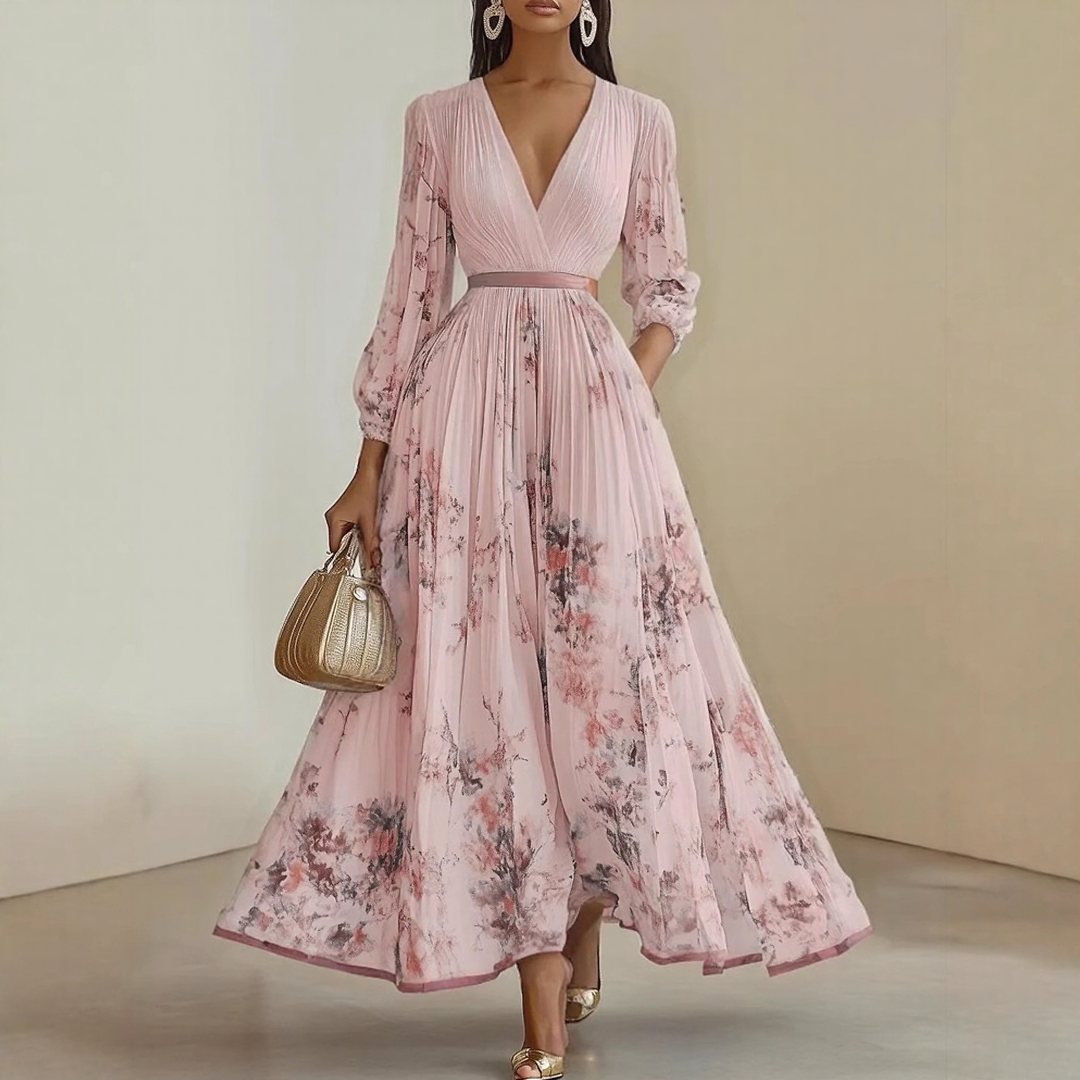 Violet Floral Maxi Dress