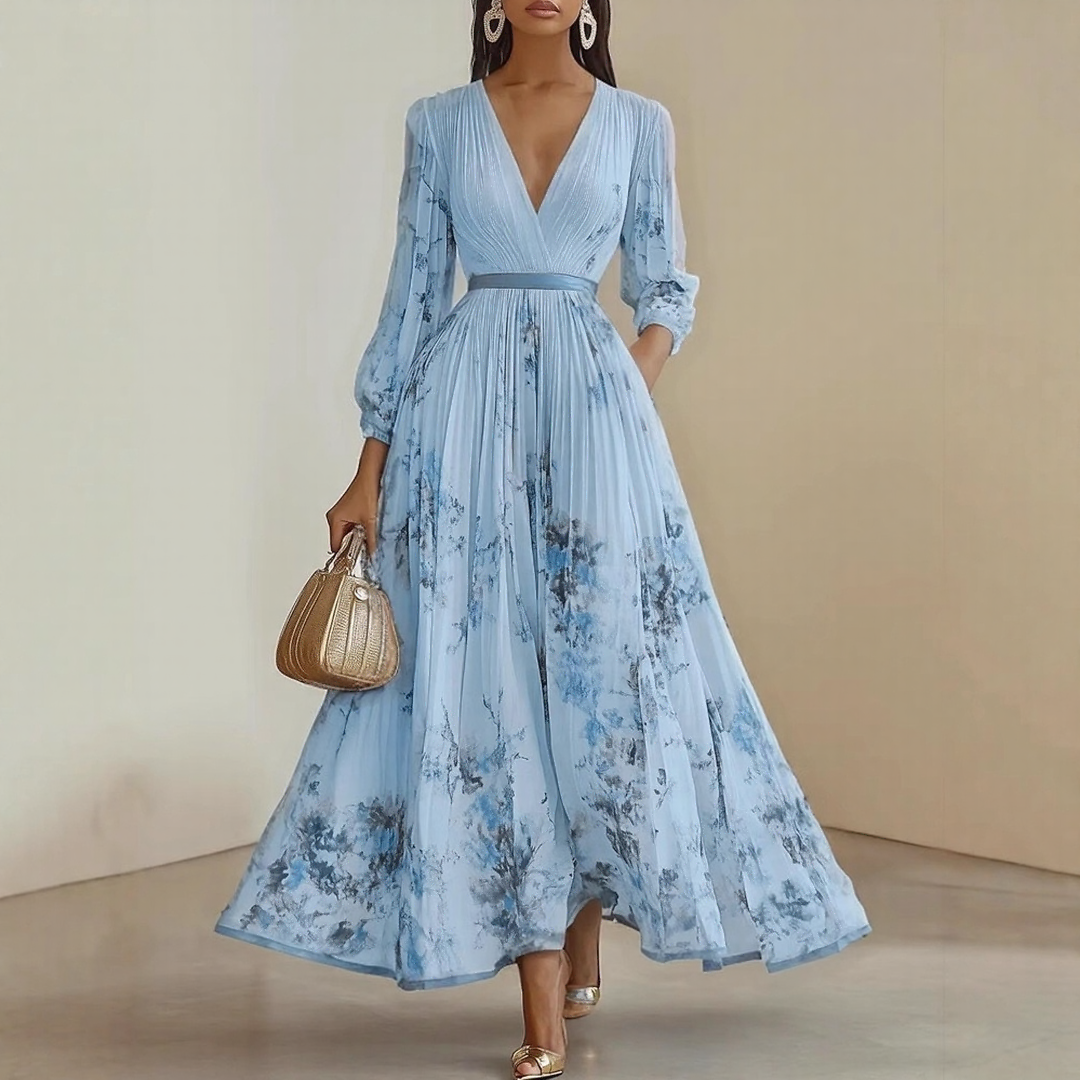 Violet Floral Maxi Dress
