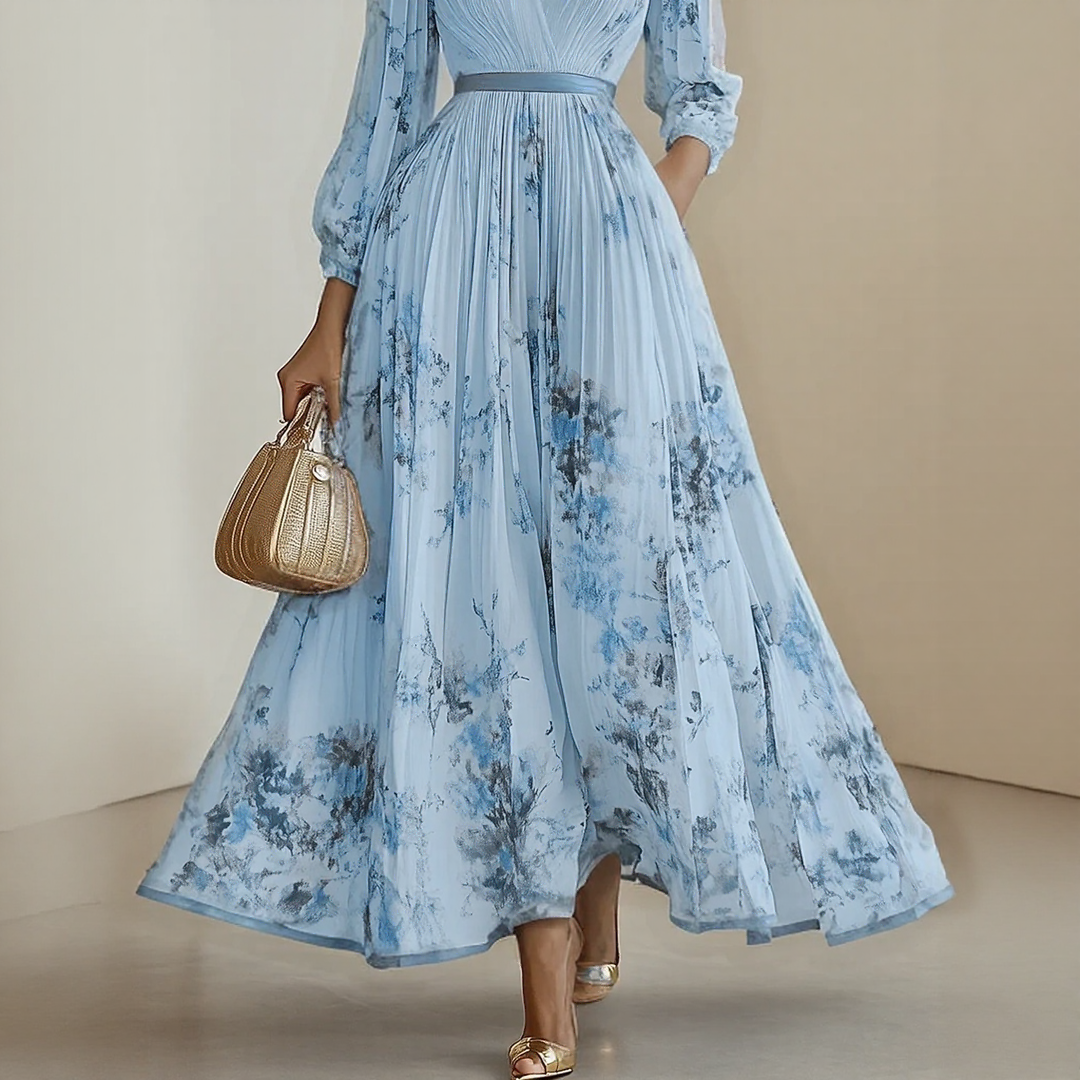 Violet Floral Maxi Dress