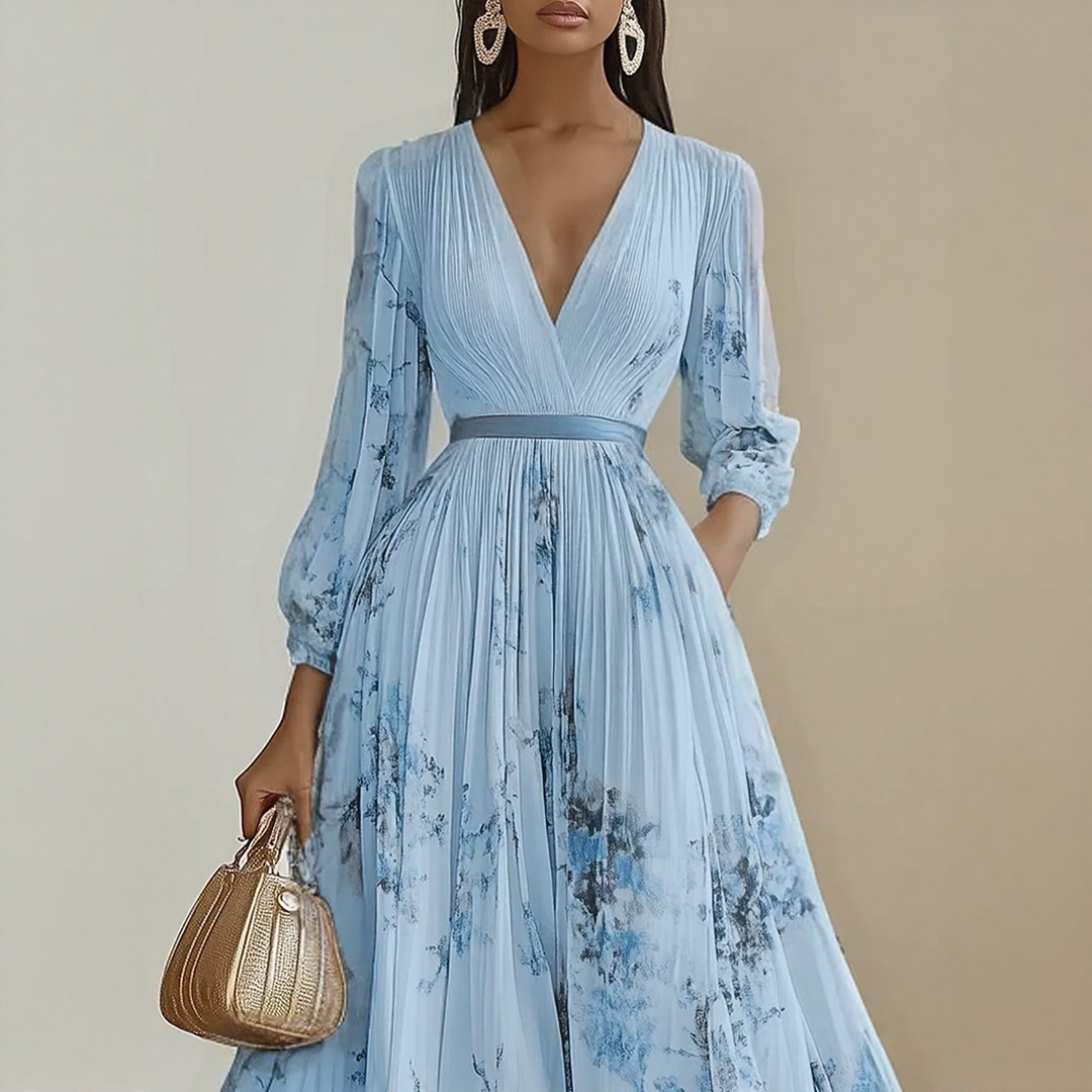 Violet Floral Maxi Dress
