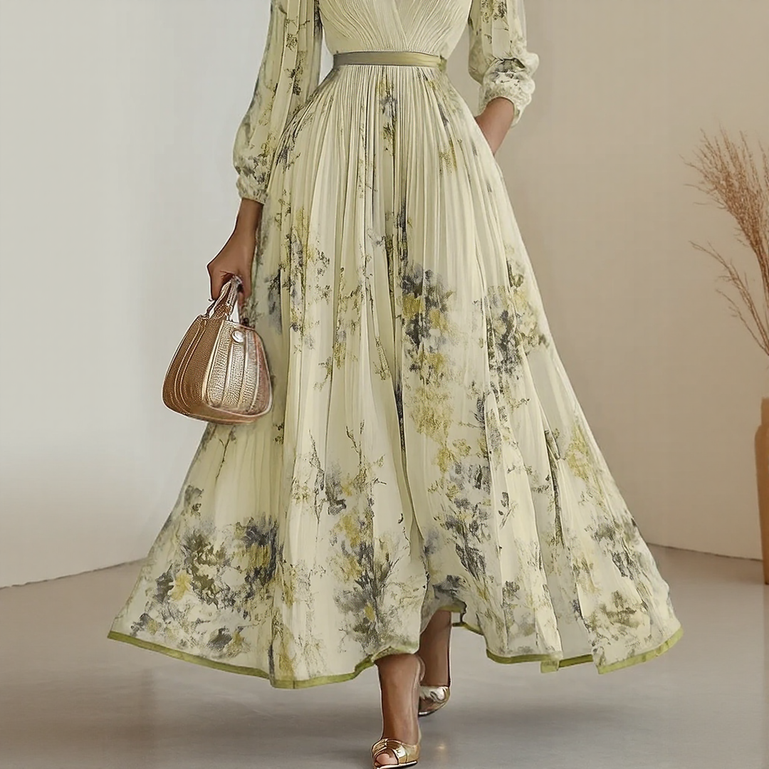 Violet Floral Maxi Dress