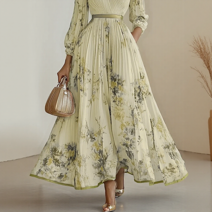 Violet Floral Maxi Dress