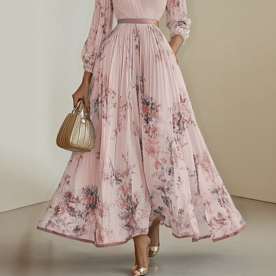 Violet Floral Maxi Dress