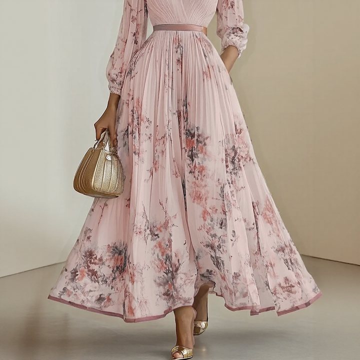 Violet Floral Maxi Dress