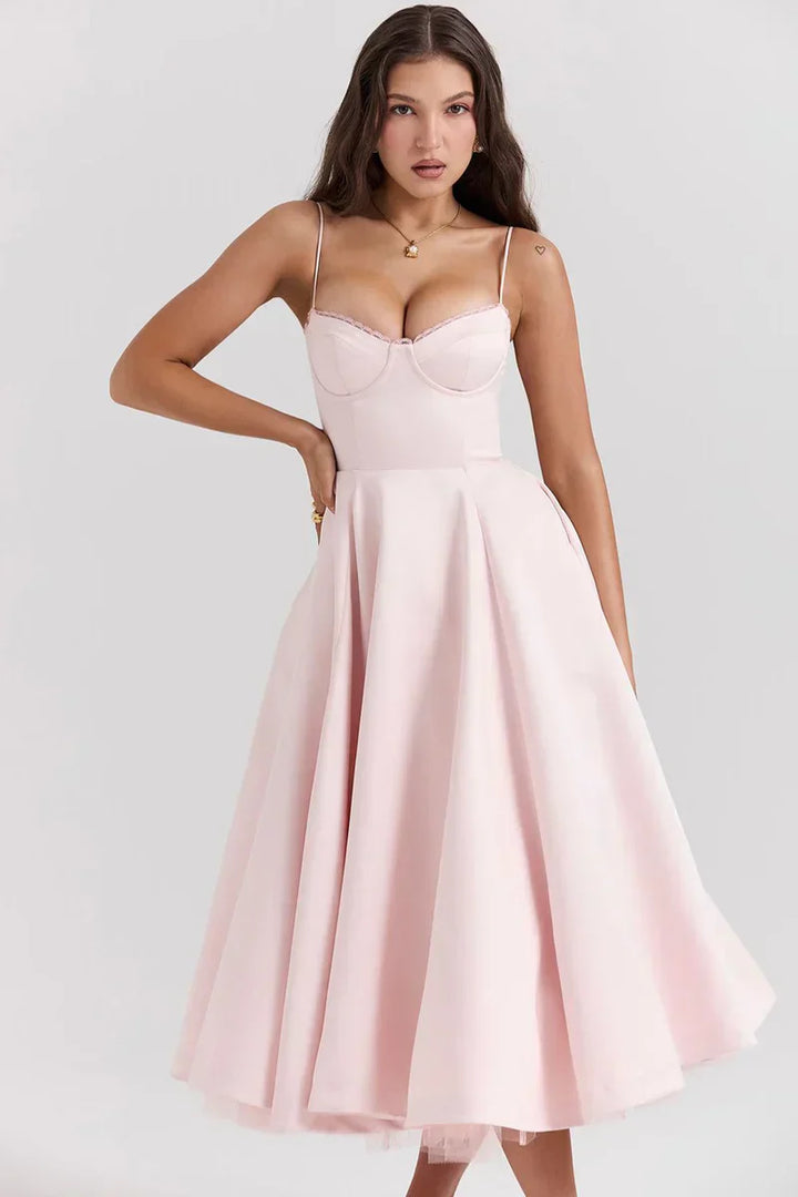 Ruby Delicate Tulle Accent Dress