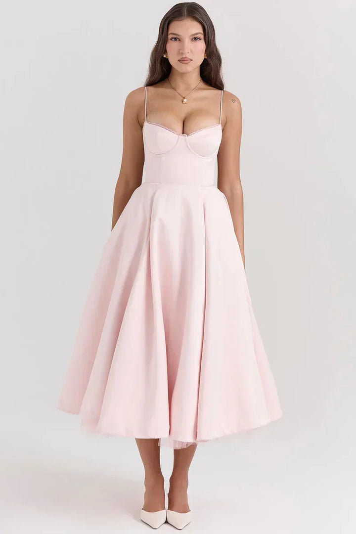 Ruby Delicate Tulle Accent Dress