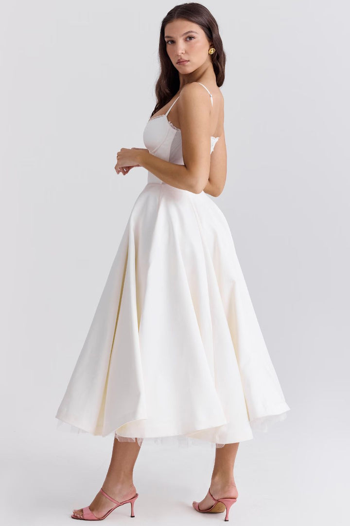 Ruby Delicate Tulle Accent Dress