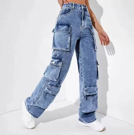 Ella Cargo Denim Jeans