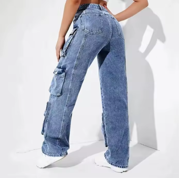 Ella Cargo Denim Jeans