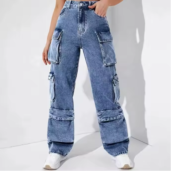 Ella Cargo Denim Jeans