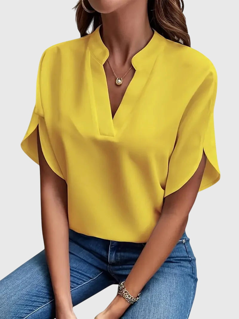 Lucinda Soft and Elegant V-Neck Shirt