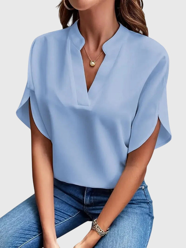 Lucinda Soft and Elegant V-Neck Shirt