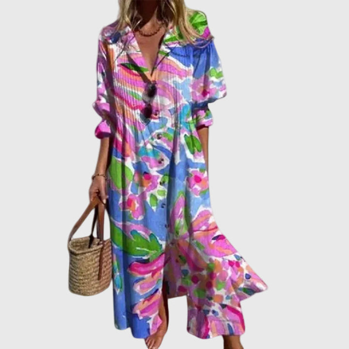 Zariah  Elegant Bohemian-Style Maxi Dress