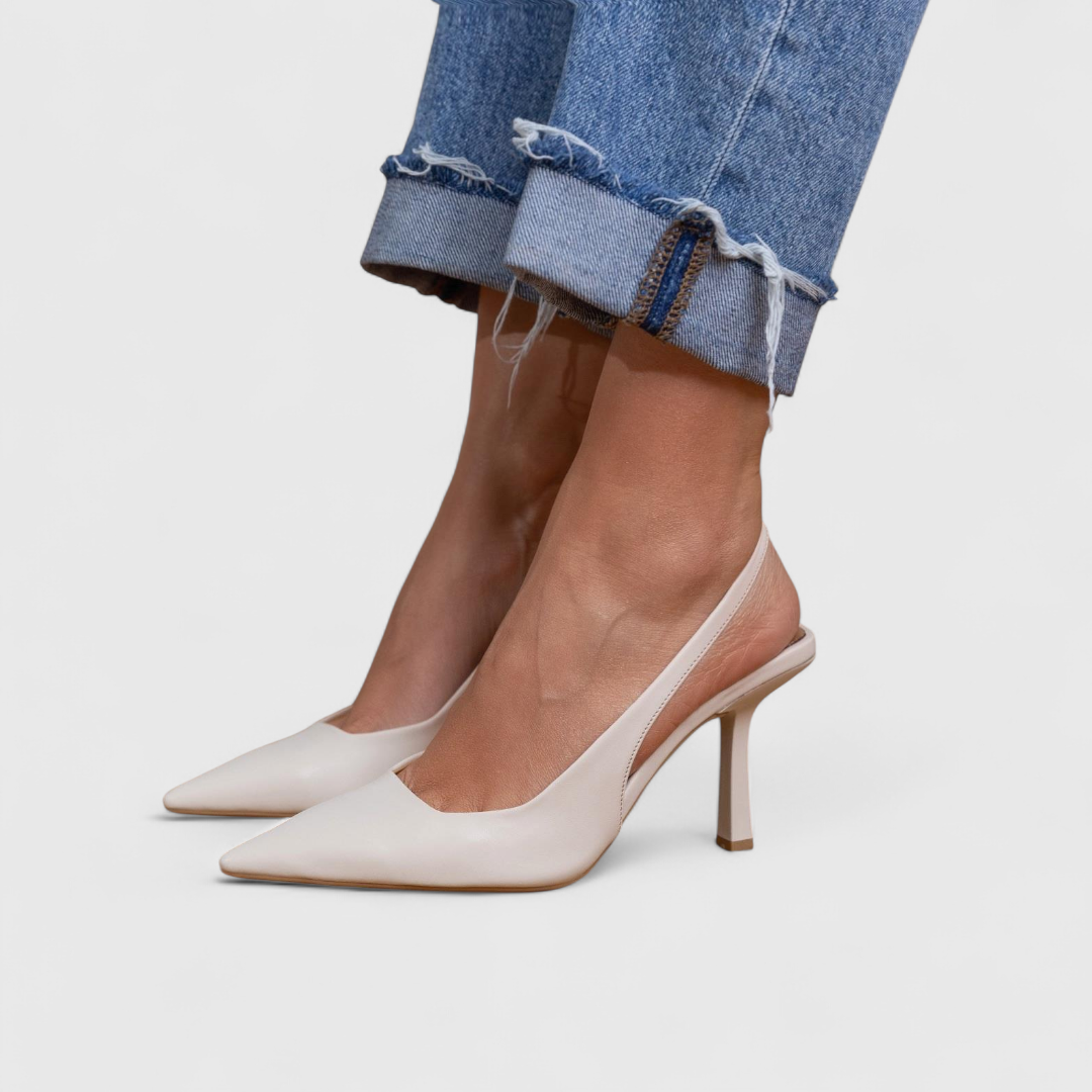Nell Open Toe Heel