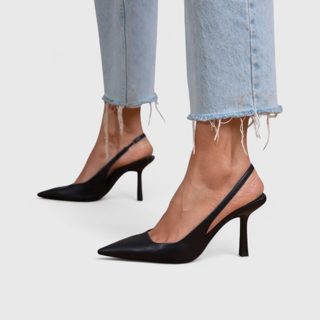 Nell Open Toe Heel