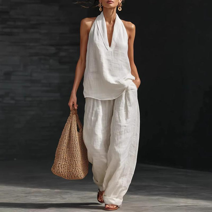 Ainhoa | Two-Piece Linen-Texture Set