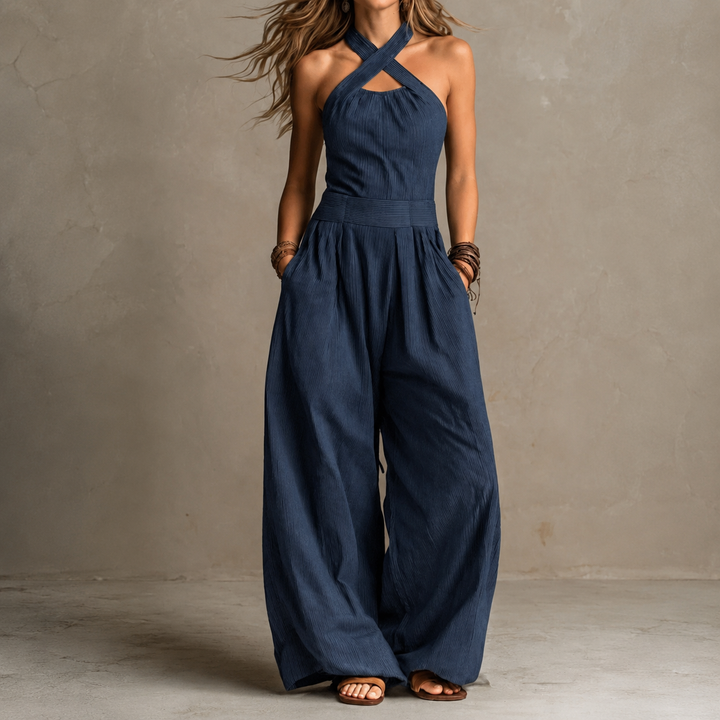 Bianca™ Cross-Over Neck Jumpsuit