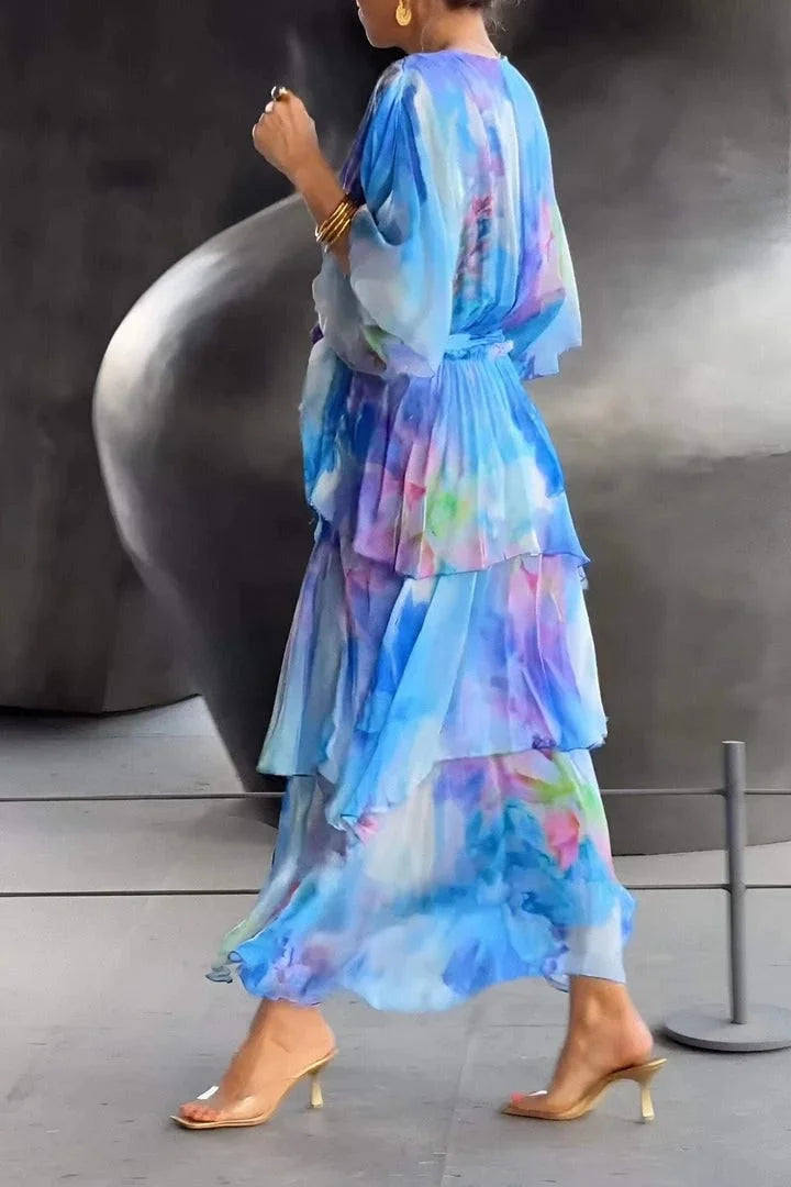 Casar Elegant Chiffon Dress