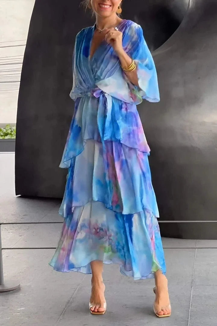 Casar Elegant Chiffon Dress