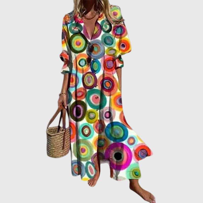 Zariah  Elegant Bohemian-Style Maxi Dress