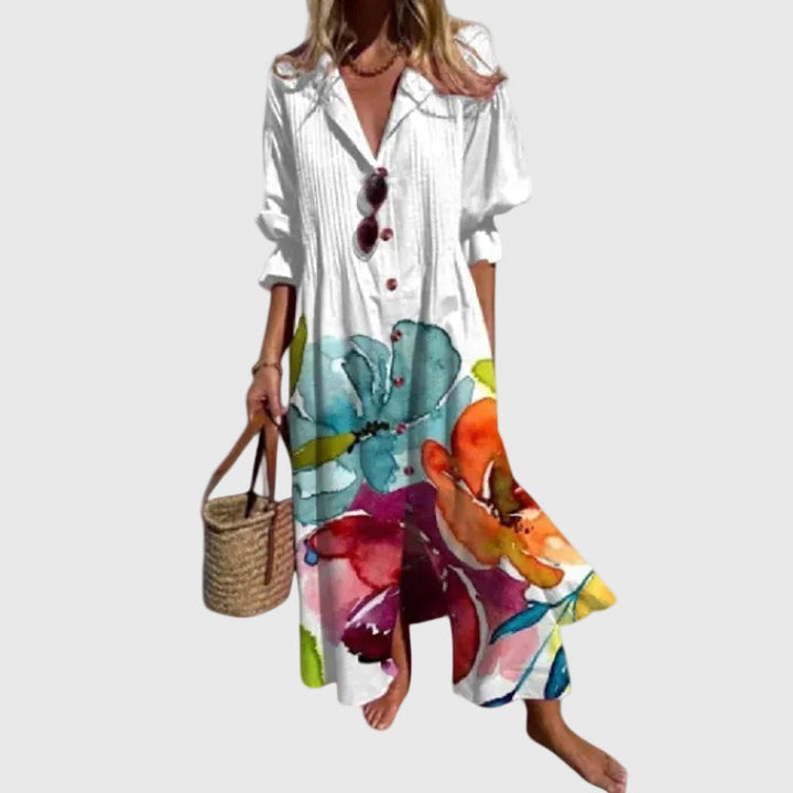 Zariah  Elegant Bohemian-Style Maxi Dress