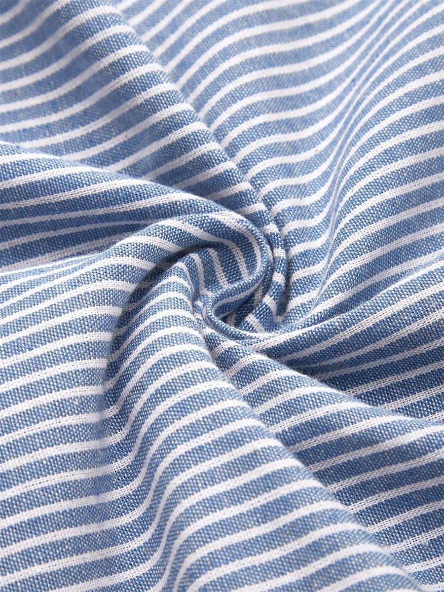 Julia Striped midi dress