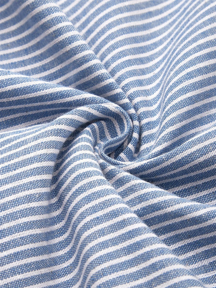 Julia Striped midi dress