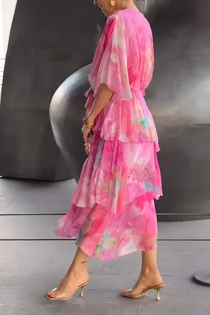 Casar Elegant Chiffon Dress