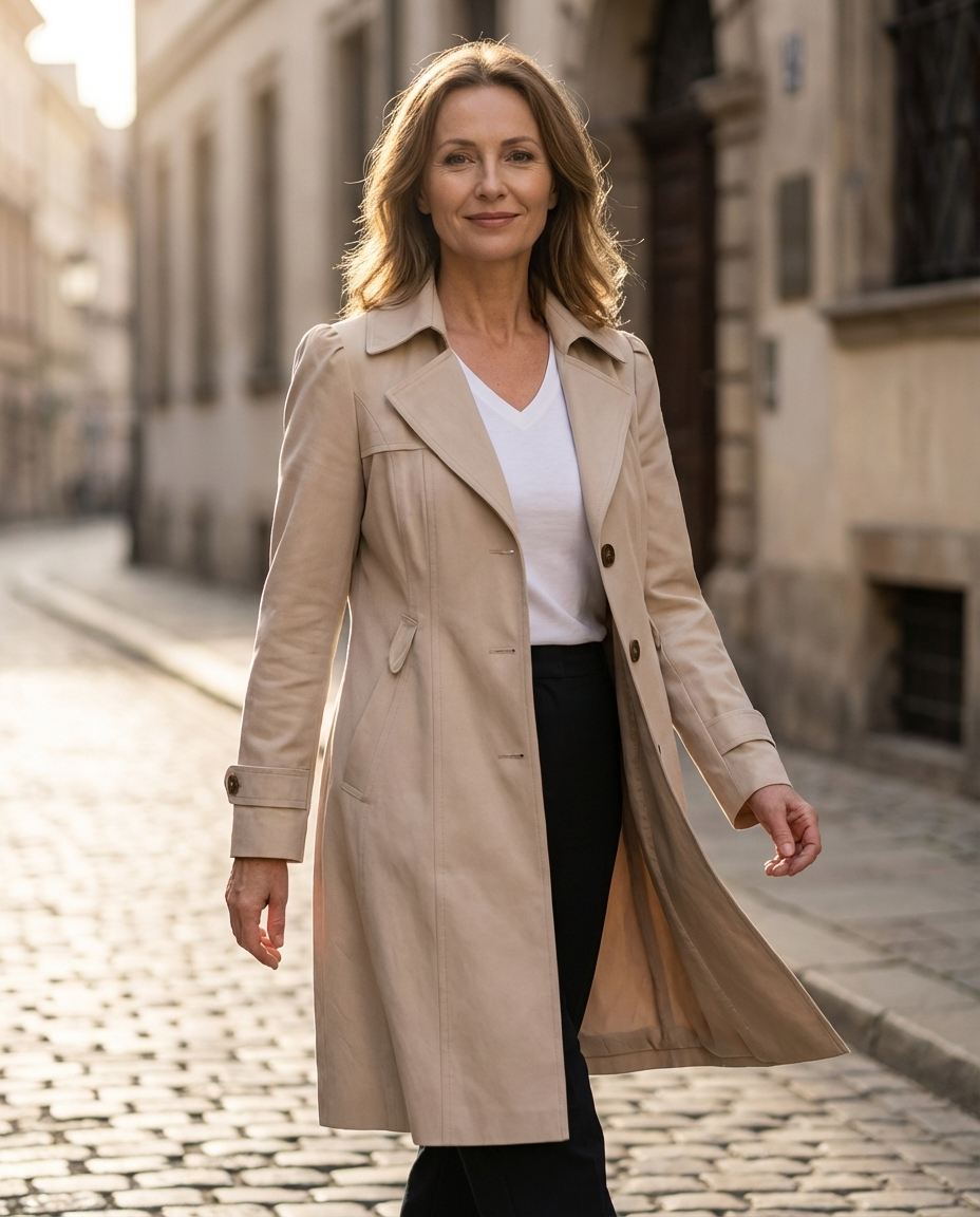 Caterina Elegant Vintage Overcoat