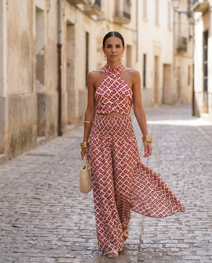 Elsa Elegant Off-Shoulder Set